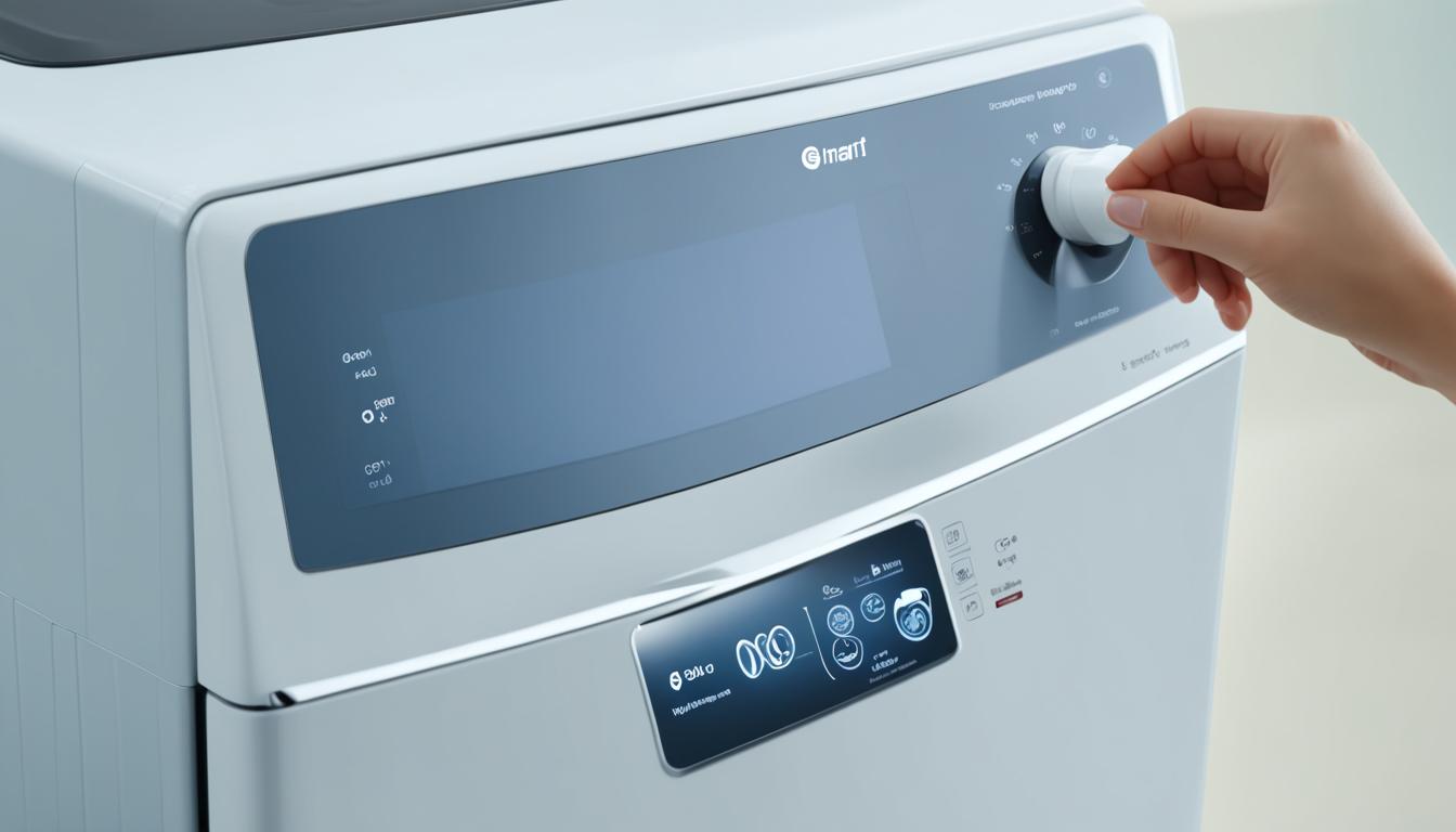 A front view of the LG Smart Inverter Washing Machine 6.2 kg in a contemporary Indian household setting. - A close-up shot of the control panel on the LG Smart Inverter Washing Machine 6.2 kg, highlighting its different wash cycle options. - An image of a woman adding laundry detergent to the LG Smart Inverter Washing Machine 6.2 kg, with the machine's sleek design and compact size in the backdrop. - A still life image featuring freshly laundered clothes, stacked neatly on top of the LG Smart Inverter Washing Machine 6.2 kg after completing a wash cycle. - An overhead shot of the LG Smart Inverter Washing Machine 6.2 kg in action, with clothes tumbling inside as the machine operates quietly.